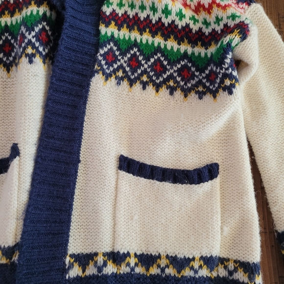 Woman's chunky cardigan Sweater - Picture 2 of 6